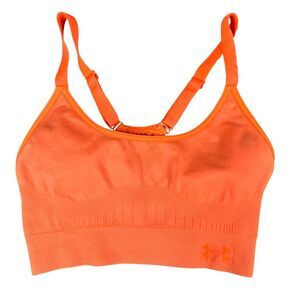 Under Armour Orange Seamless Sports Bra XS